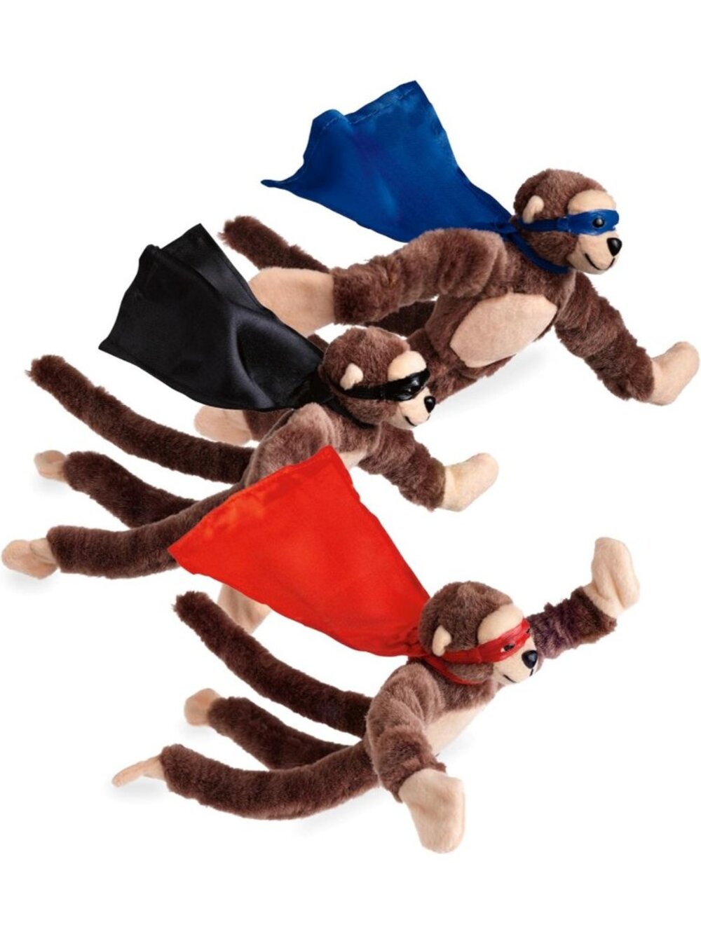 Set of 3 Plush Howler Monkey Toys with Sound - Fun Flying Slingshot Design